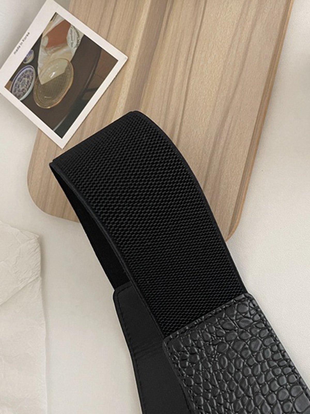 Casual Crocodile Embossed Irregular Girdle Belt