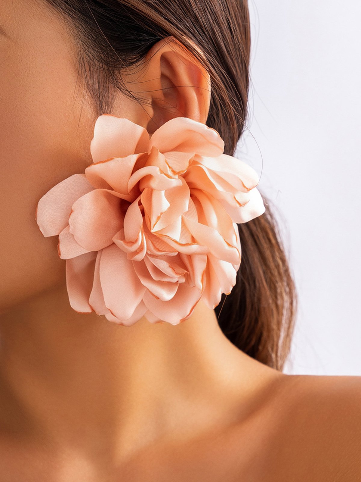 Banquet Party 3D Flower Earrings Music Festival Holiday Female Jewelry