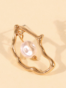 irregular pearl drop earrings